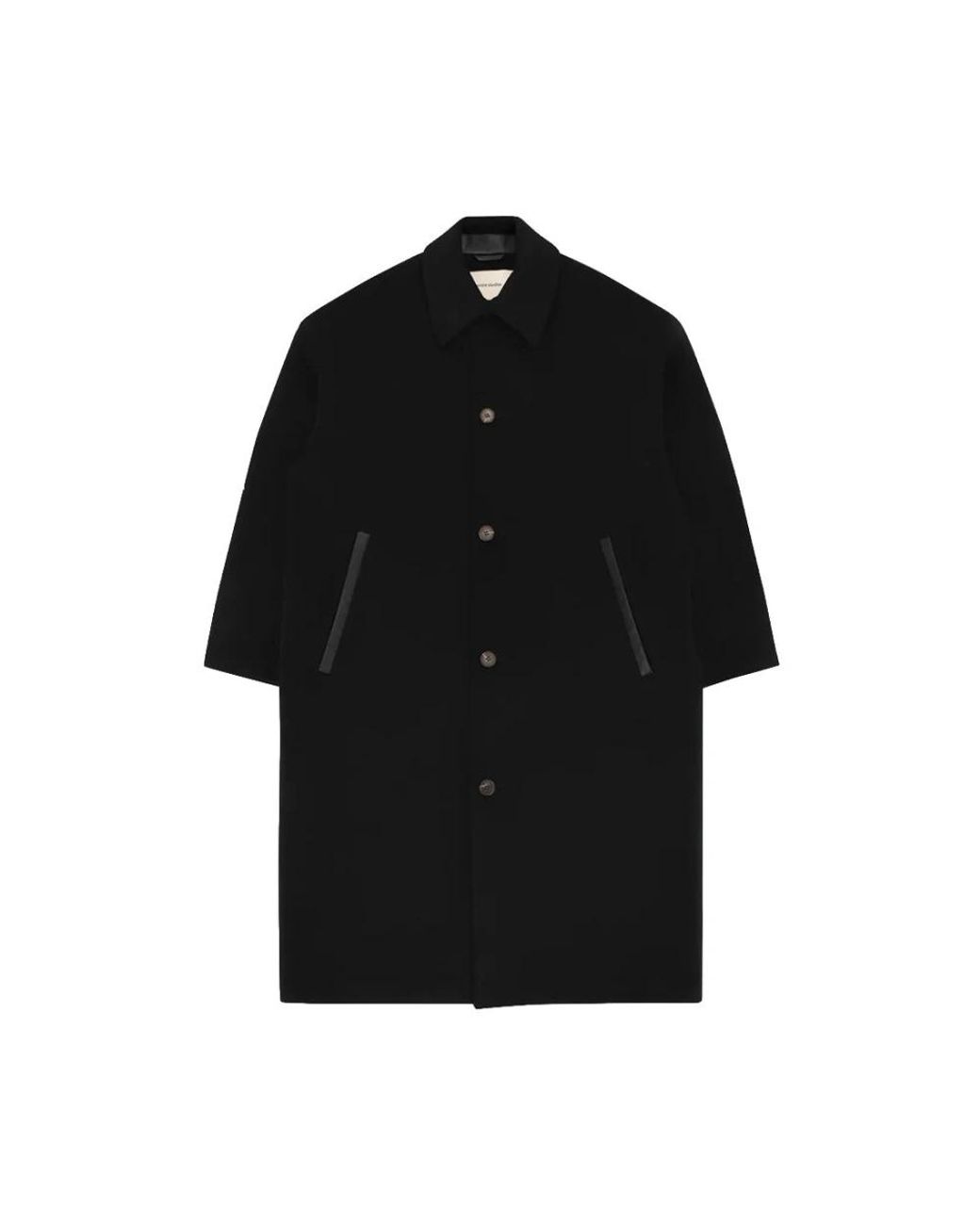 Entire studios Black Single-Breasted Coats for men