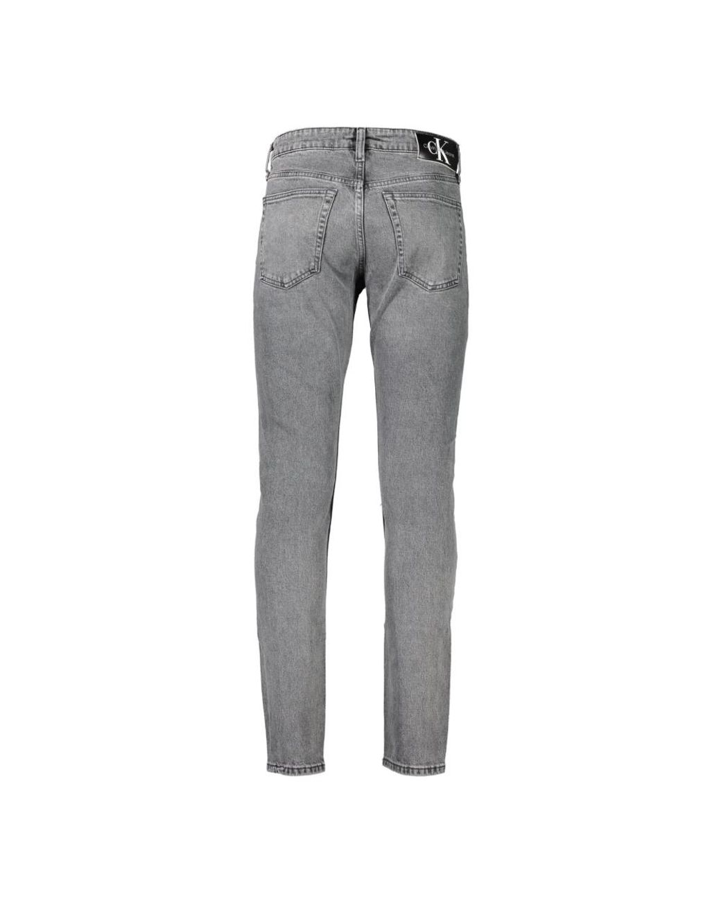 Calvin Klein Gray Slim-Fit Jeans for men