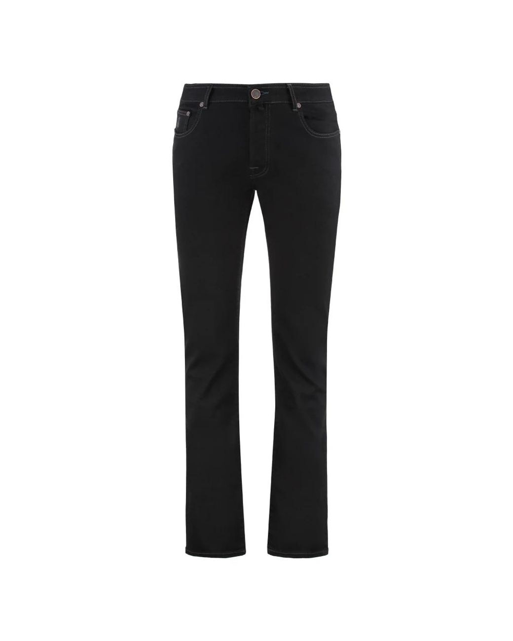 Moorer Black Slim Fit Jeans for men