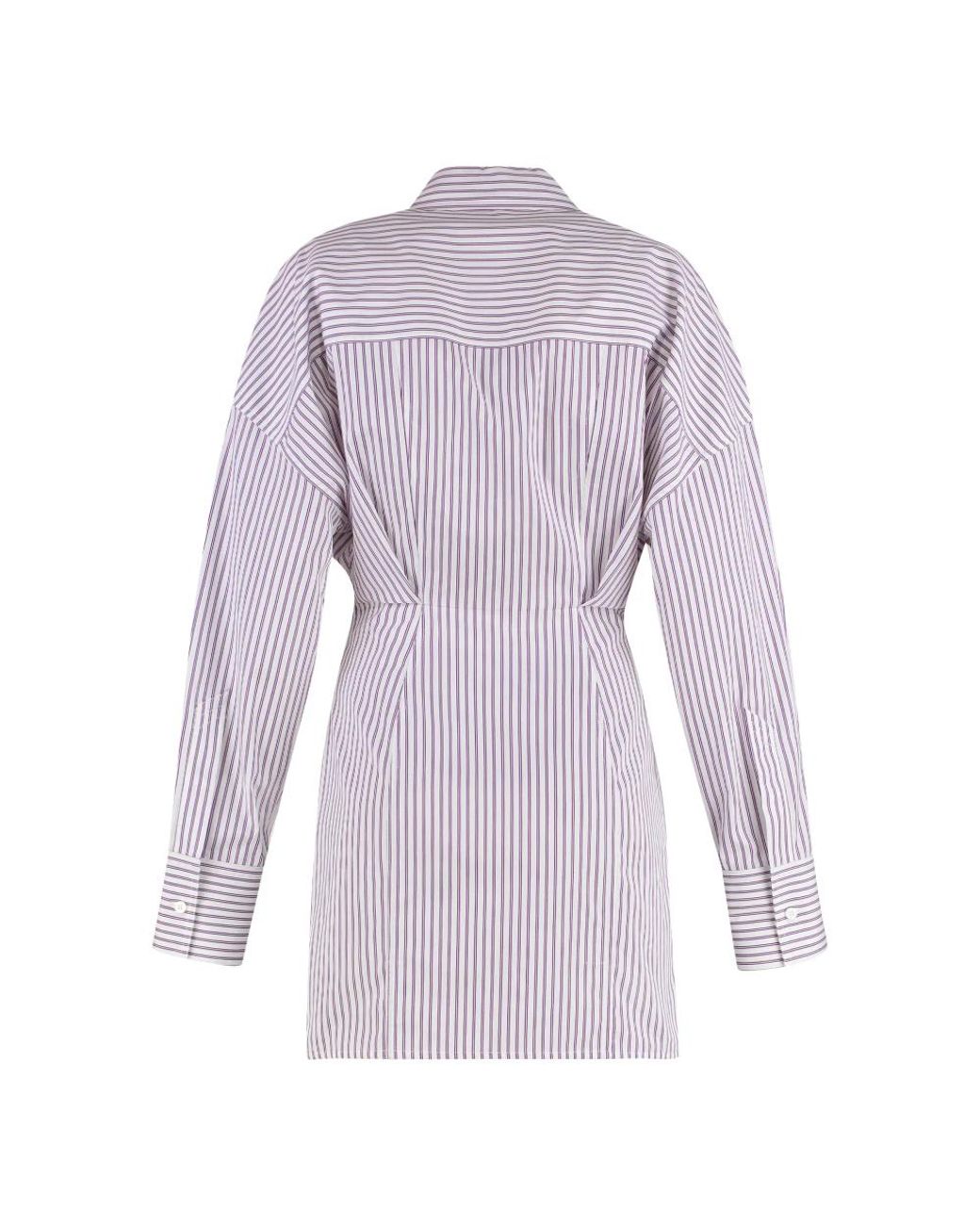 The Attico Purple Shirt Dresses