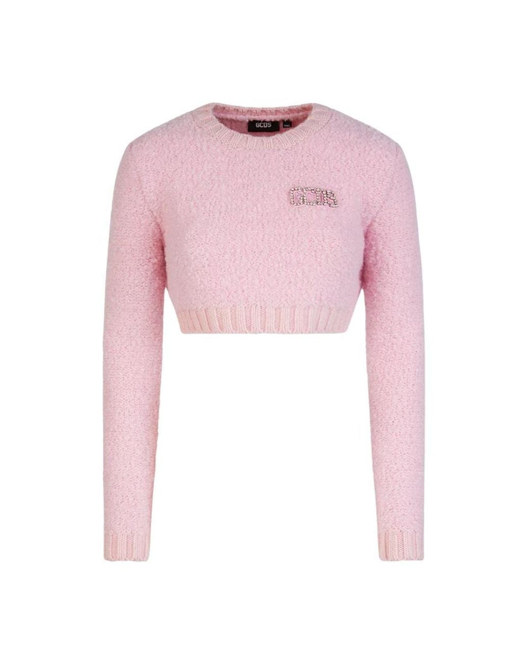 Gcds Pink Round-Neck Knitwear