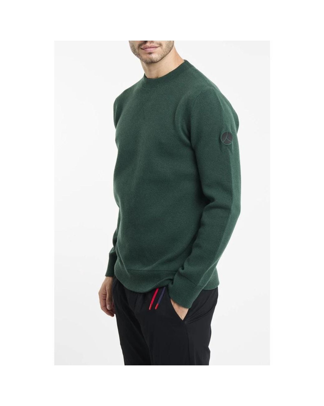 People Of Shibuya Green Round-Neck Knitwear for men