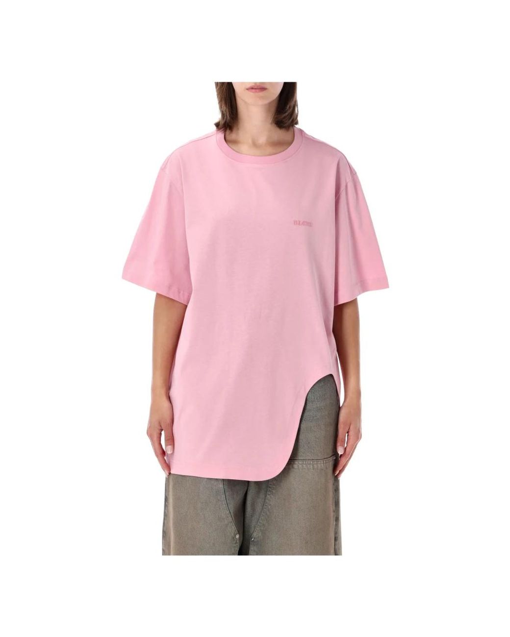 The Attico Klassiek T-Shirt in het Pink