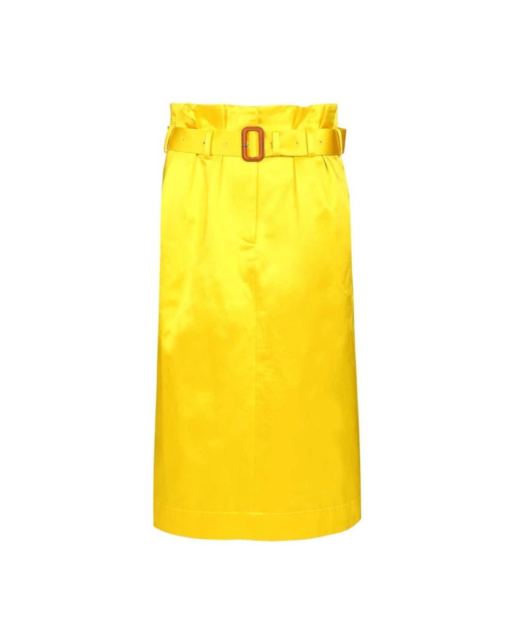 Dries Van Noten Yellow Midi Skirts