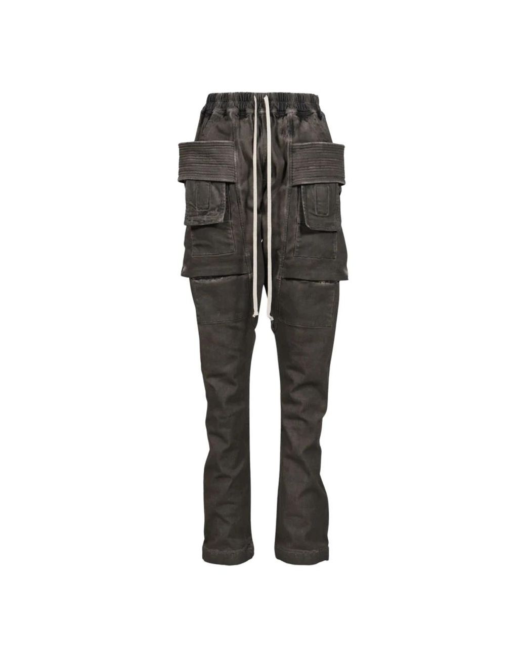 Rick Owens Gray Wide Trousers for men