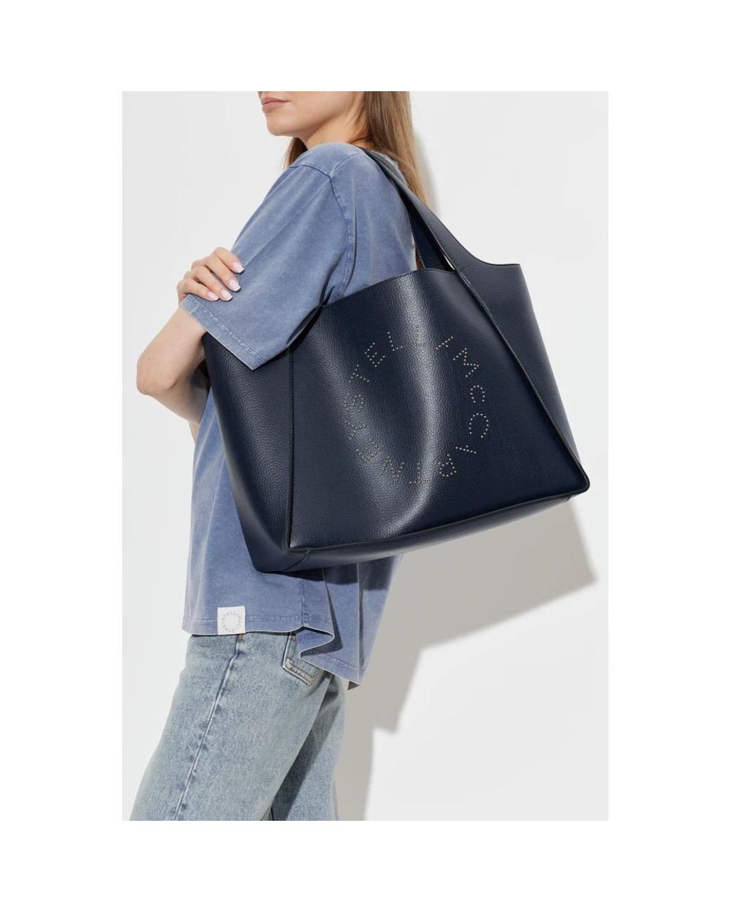 Stella McCartney Blue Shopping Bags