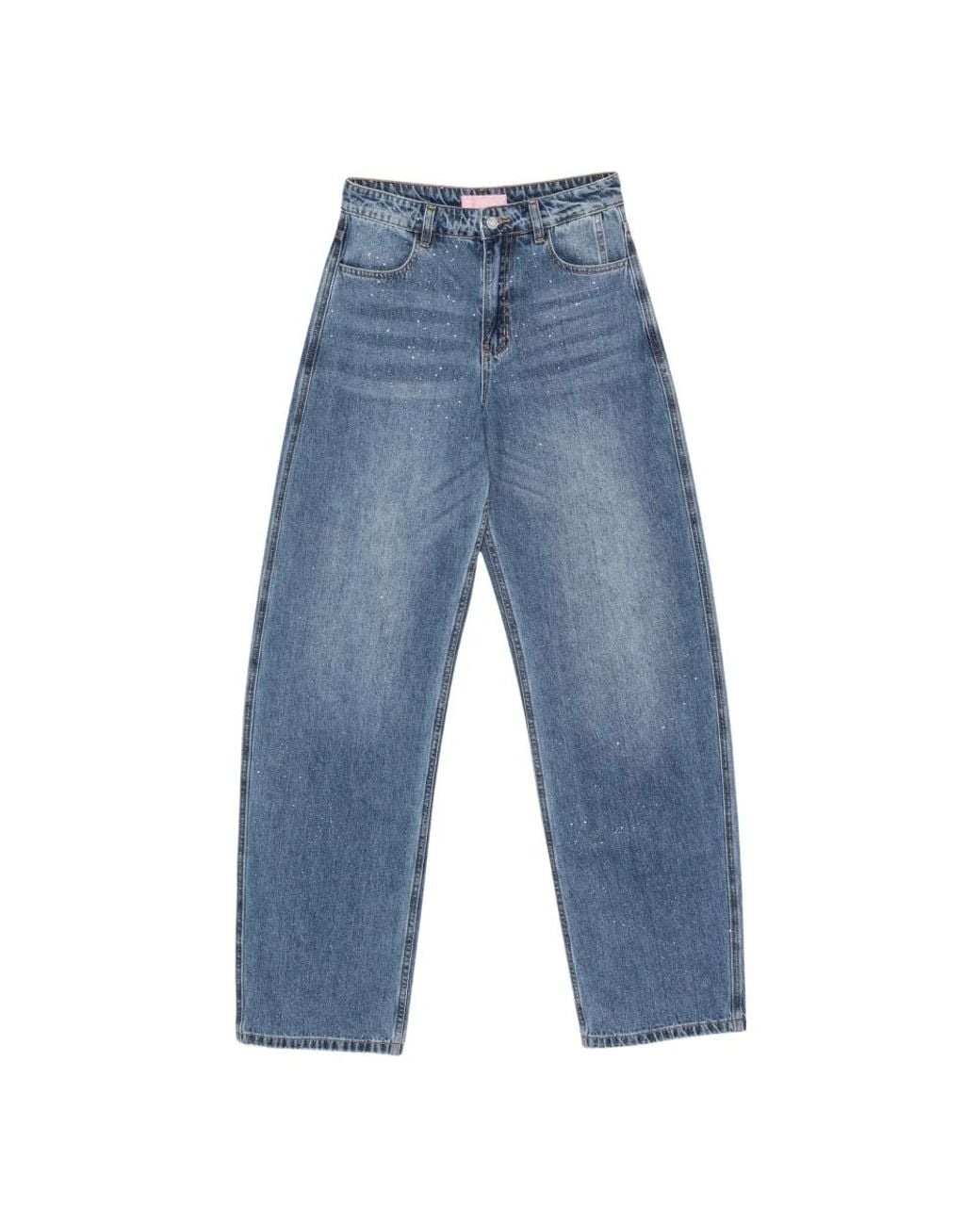 Twentyfourhaitch Blue Wide Jeans