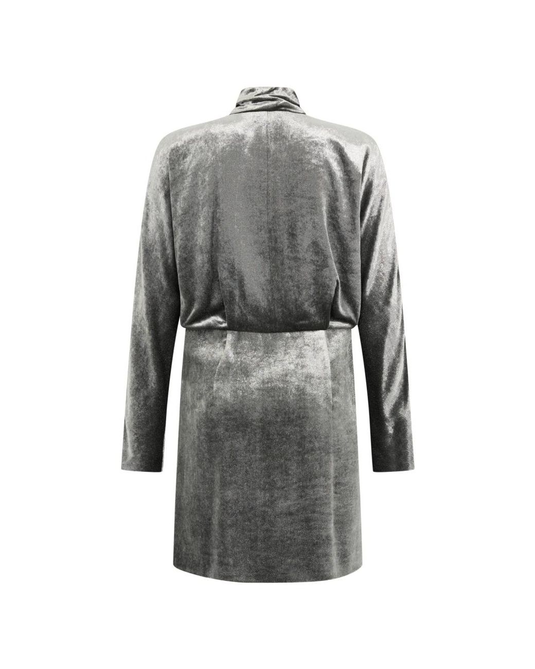Alberta Ferretti Gray Short Dresses