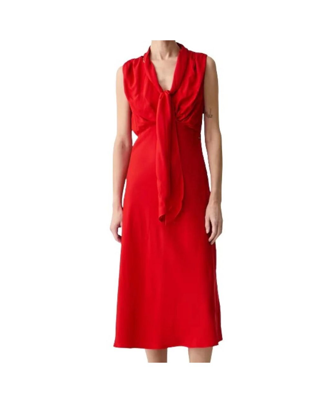 Calvin Klein Red Midi Dresses