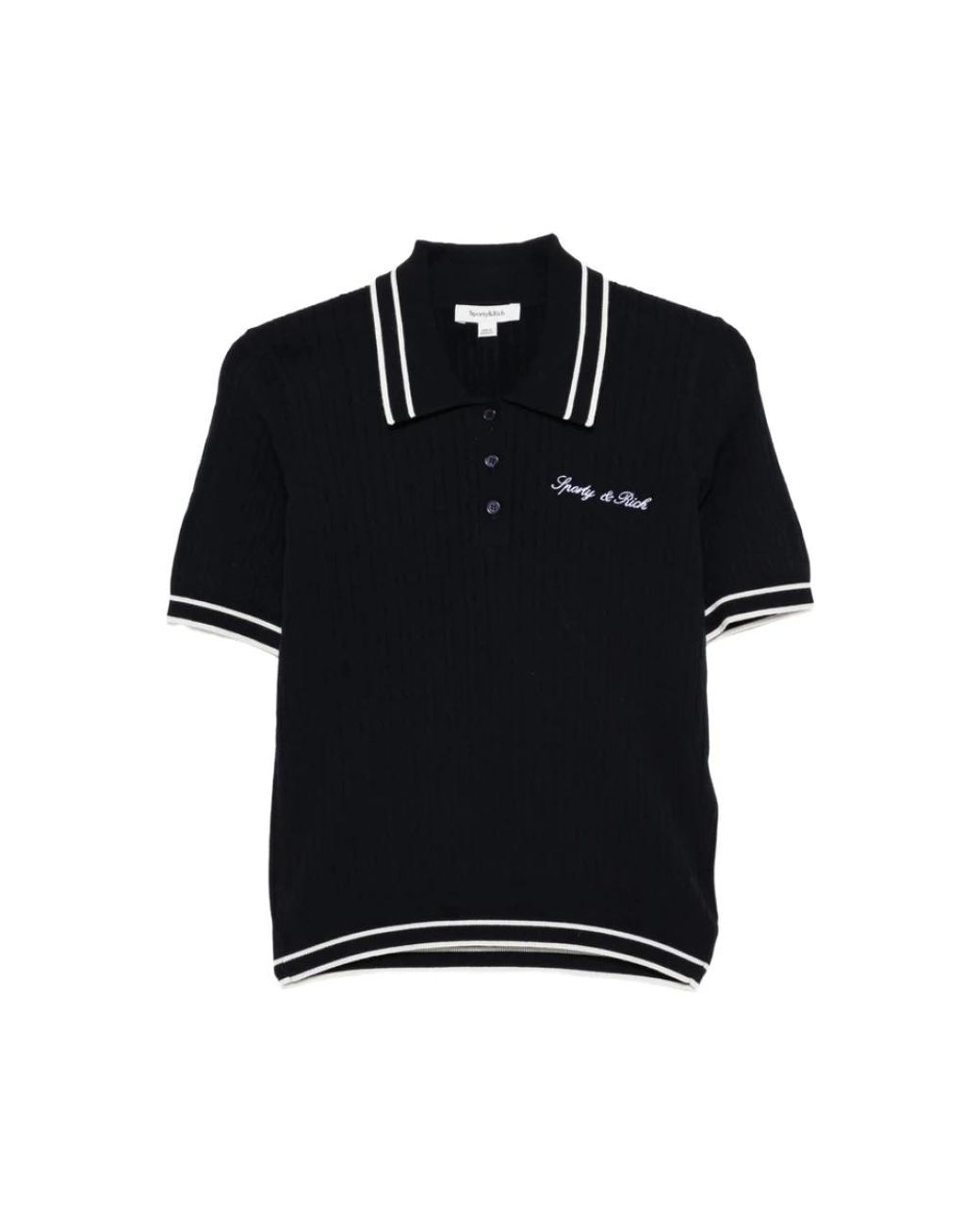 Sporty & Rich Black Polo Shirts