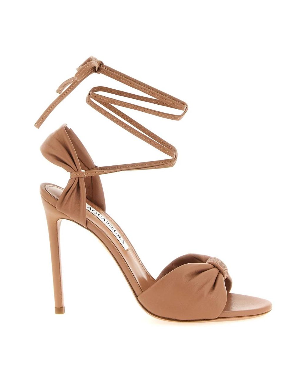 Aquazzura Metallic High Heel Sandals