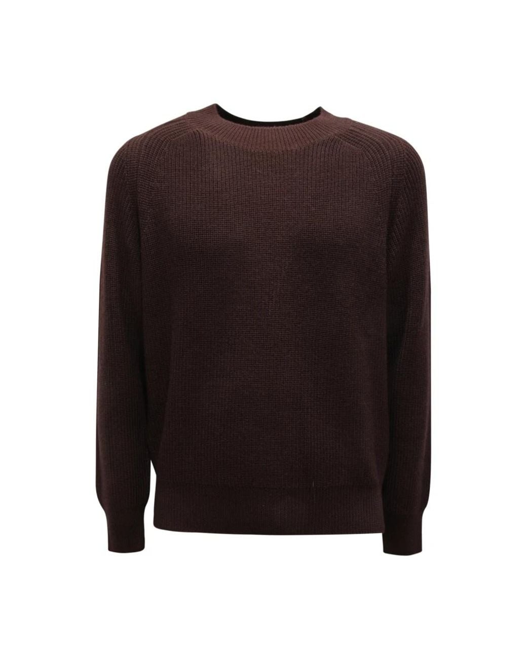 Brooksfield Brown Round-Neck Knitwear for men