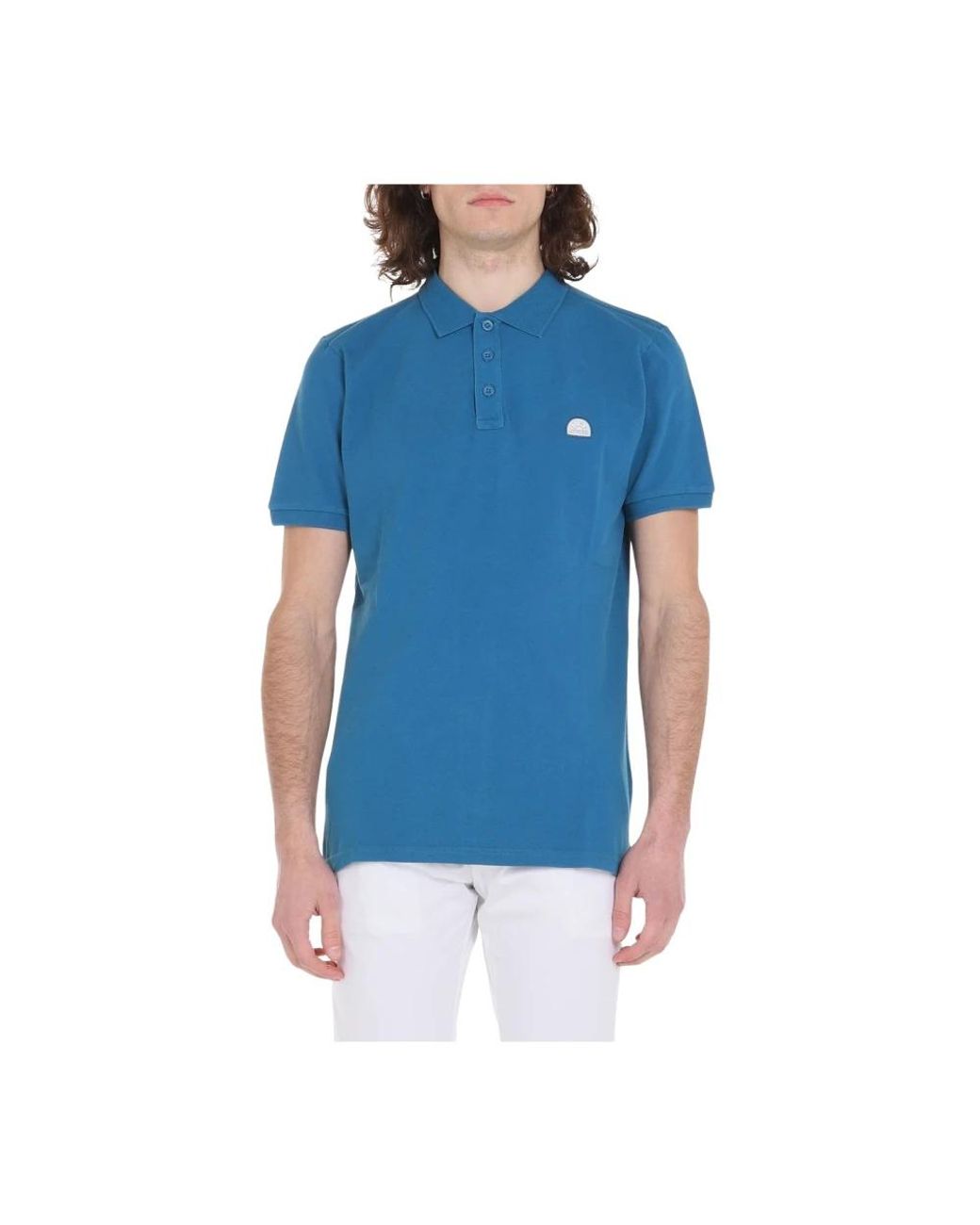 Sundek Blue Polo Shirts for men
