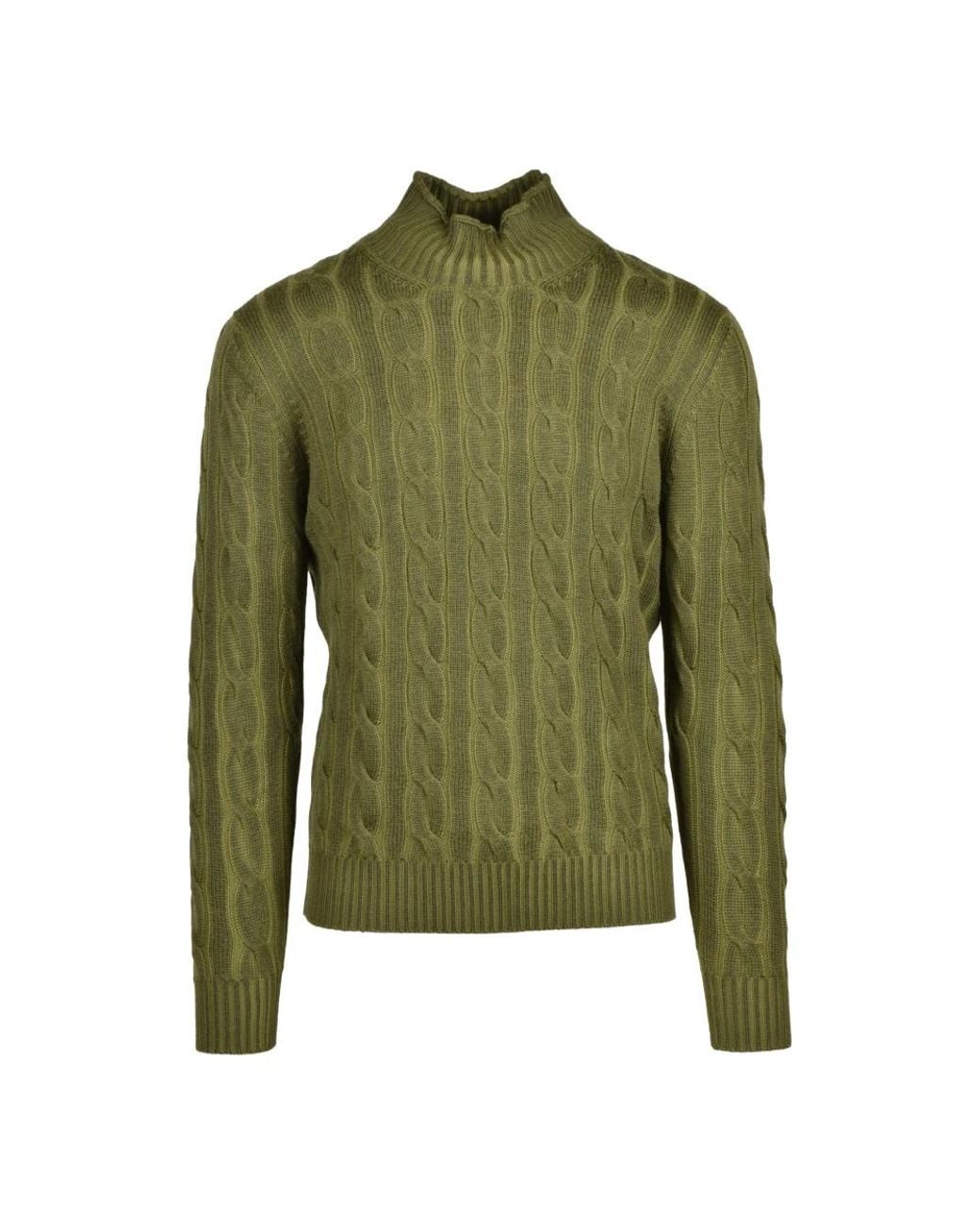 Kangra Green Turtlenecks for men