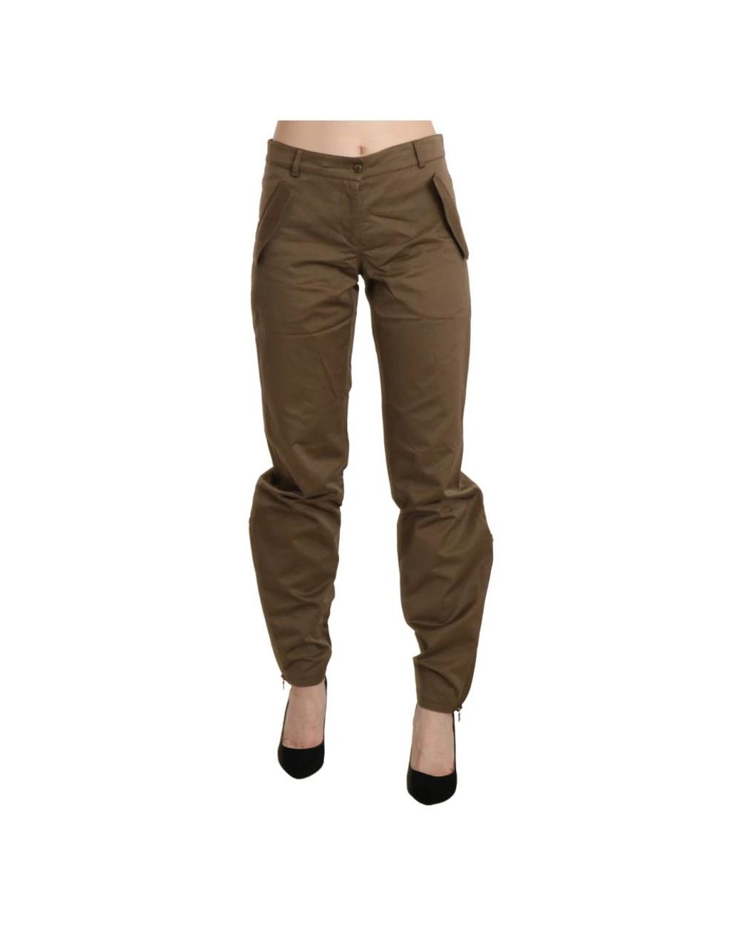 Ermanno Scervino Brown Straight Trousers