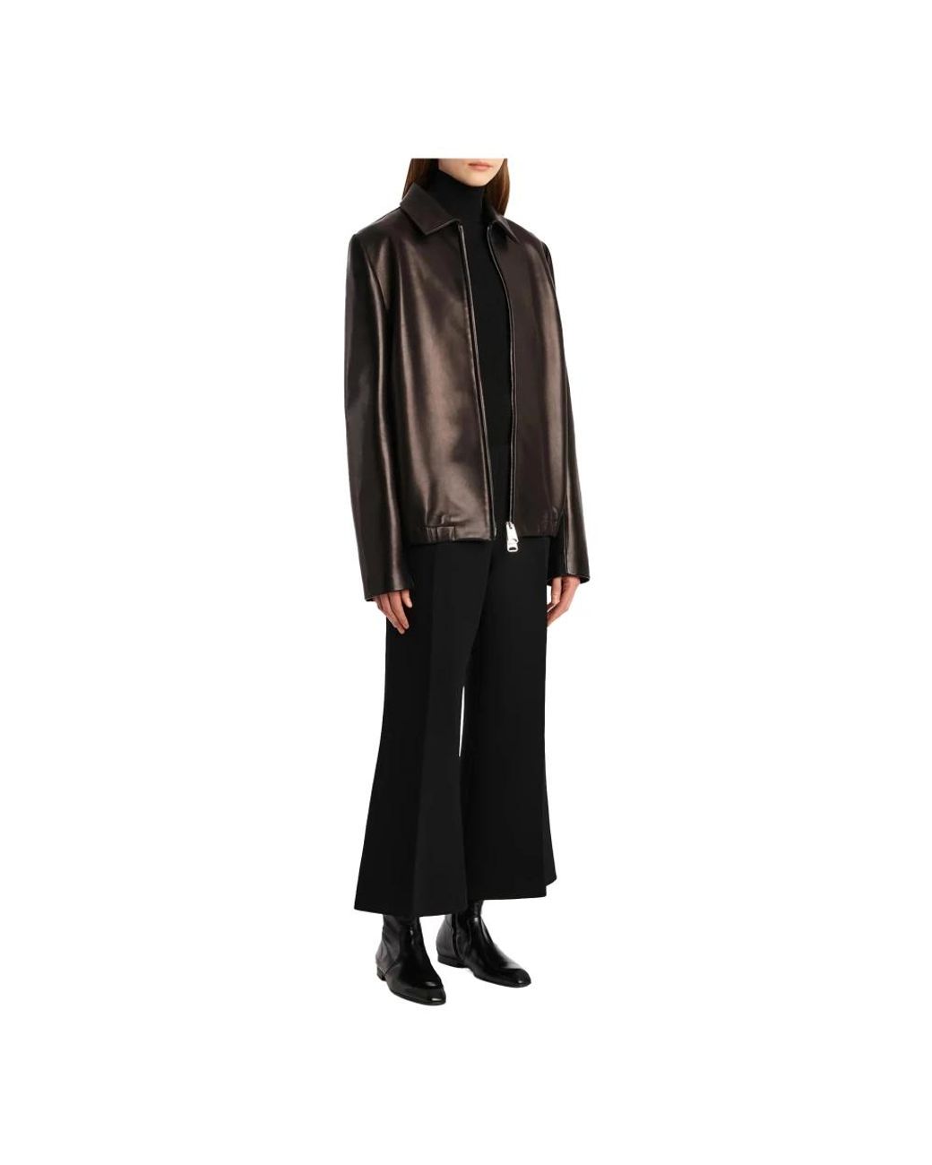 Khaite Black Wide Trousers