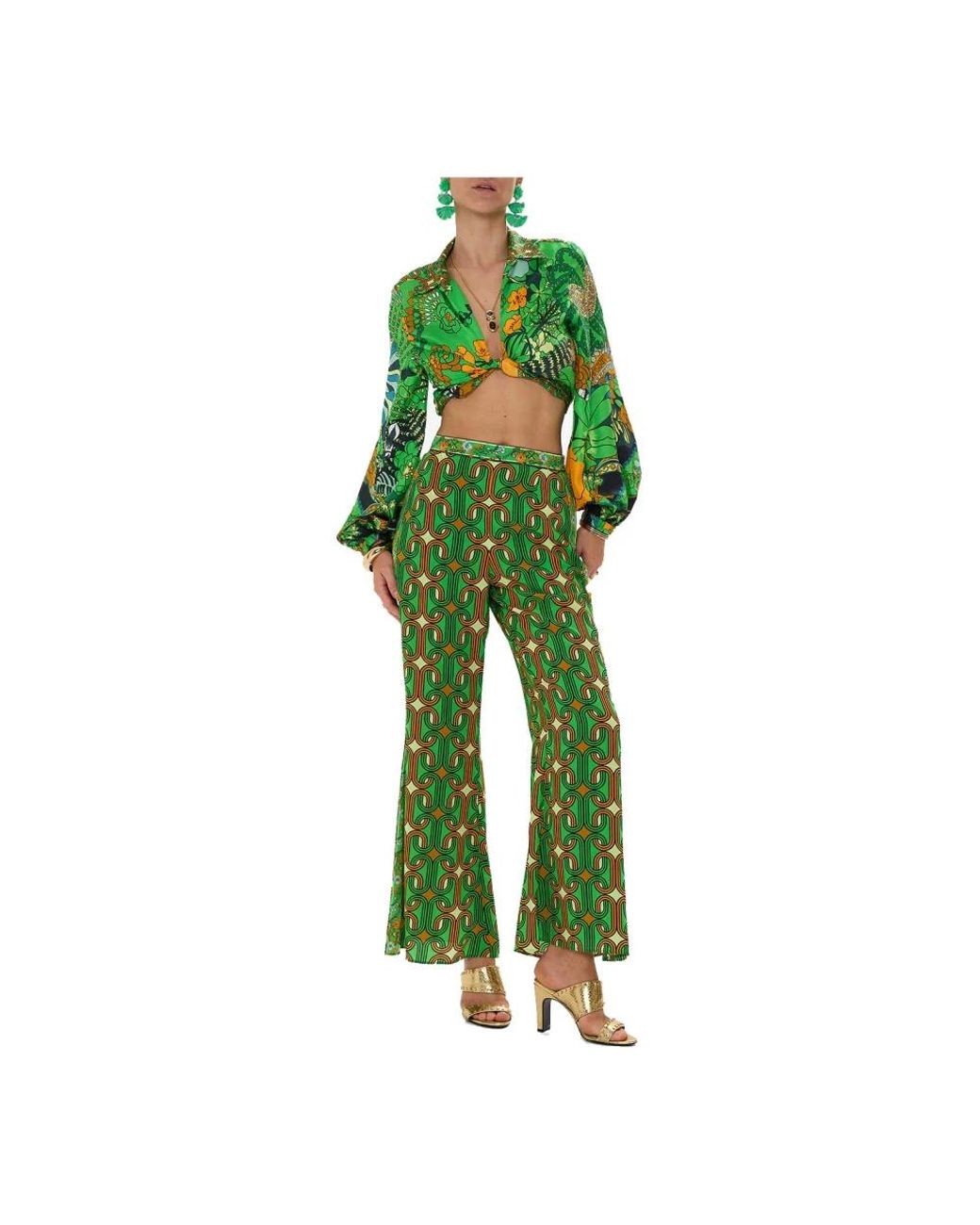 Camilla Green Wide Trousers