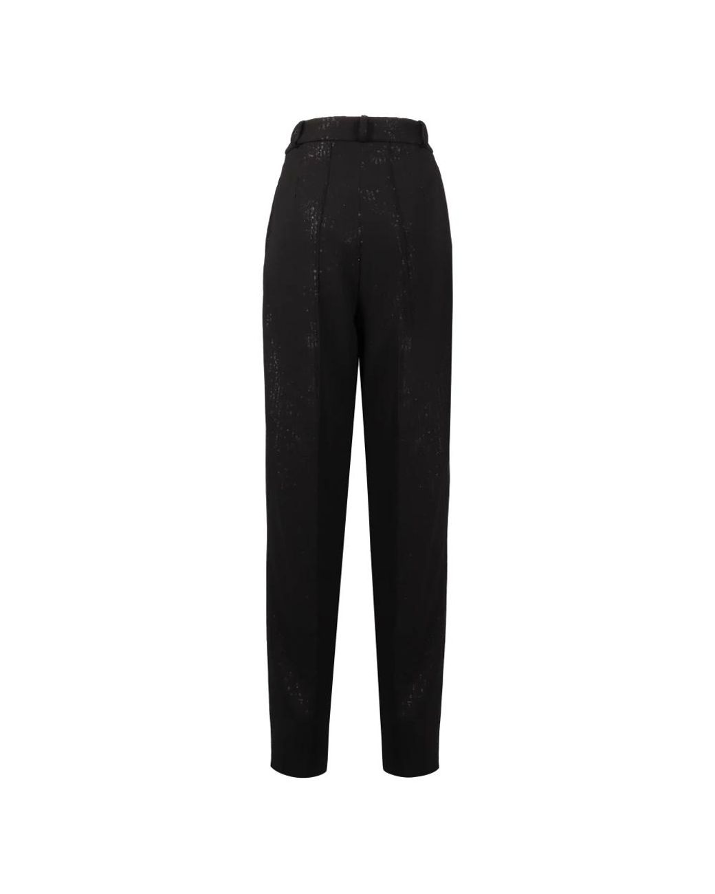 The Mannei Black Tapered Trousers
