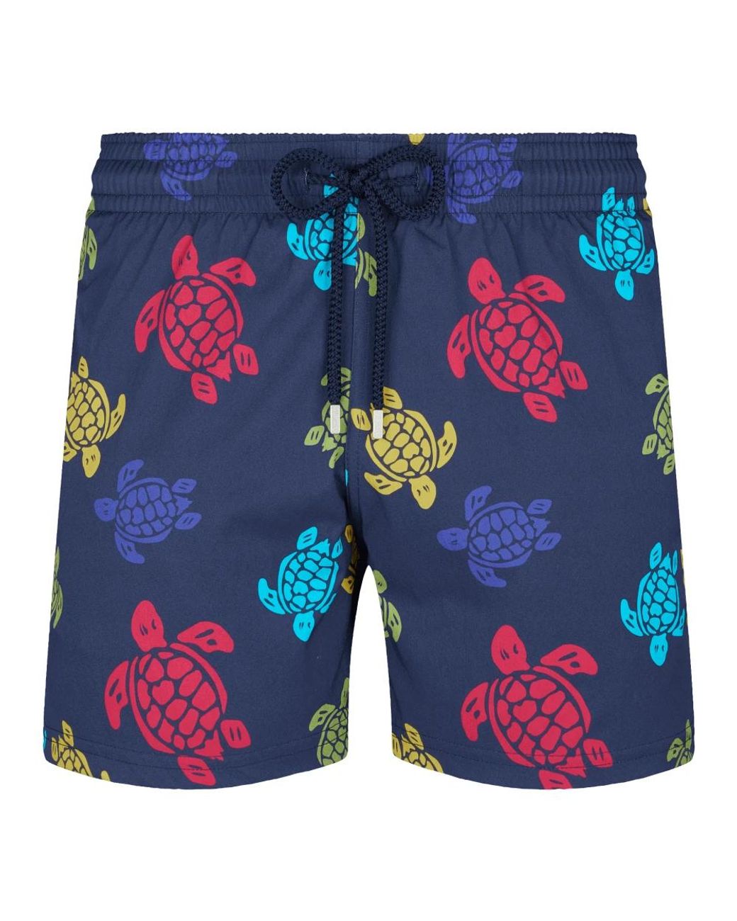 Vilebrequin Badmode ,Veelkleurig ,Polyester Kleurrijke Elastische Zwembroek Met Schildpadprint in het Blue voor heren