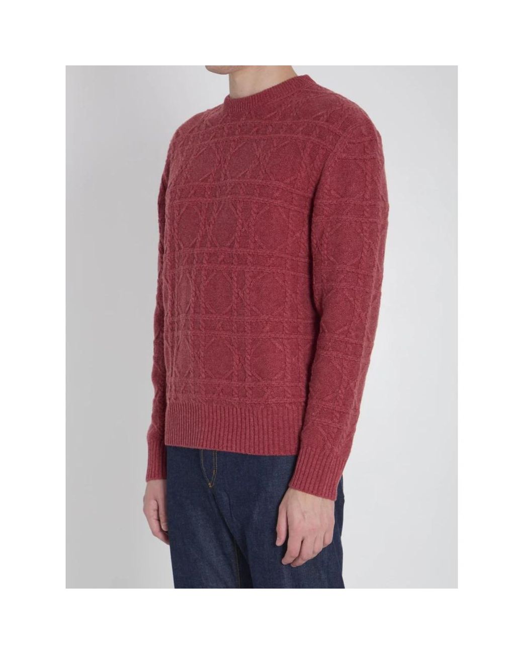 Dior Red Cashmere Knitwear for men