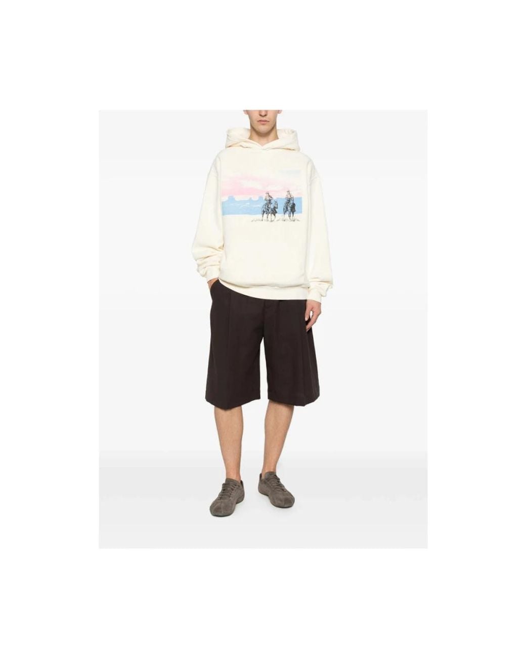 One Of These Days White Hoodies for men