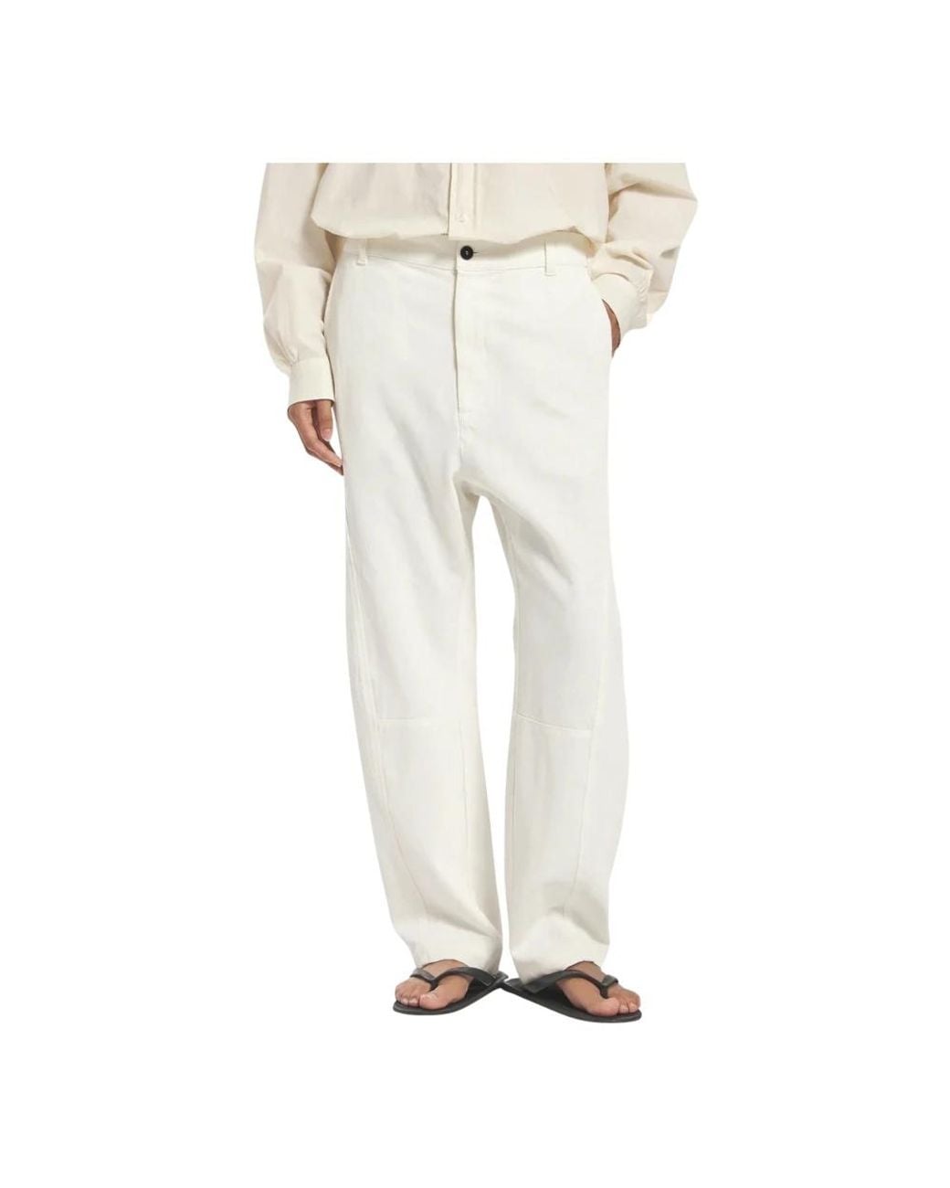 Barena Natural Wide Trousers