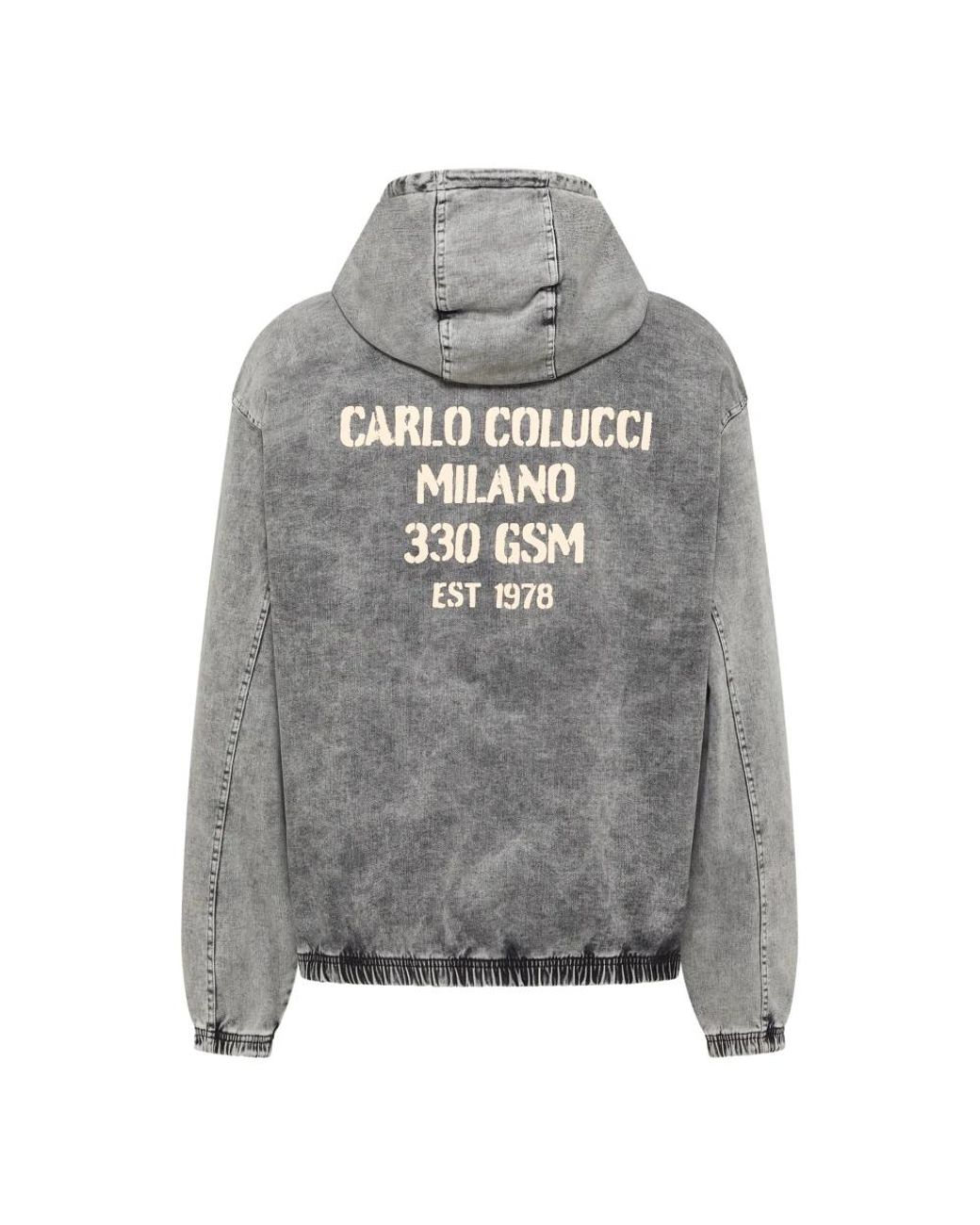 carlo colucci Gray Denim Jackets for men