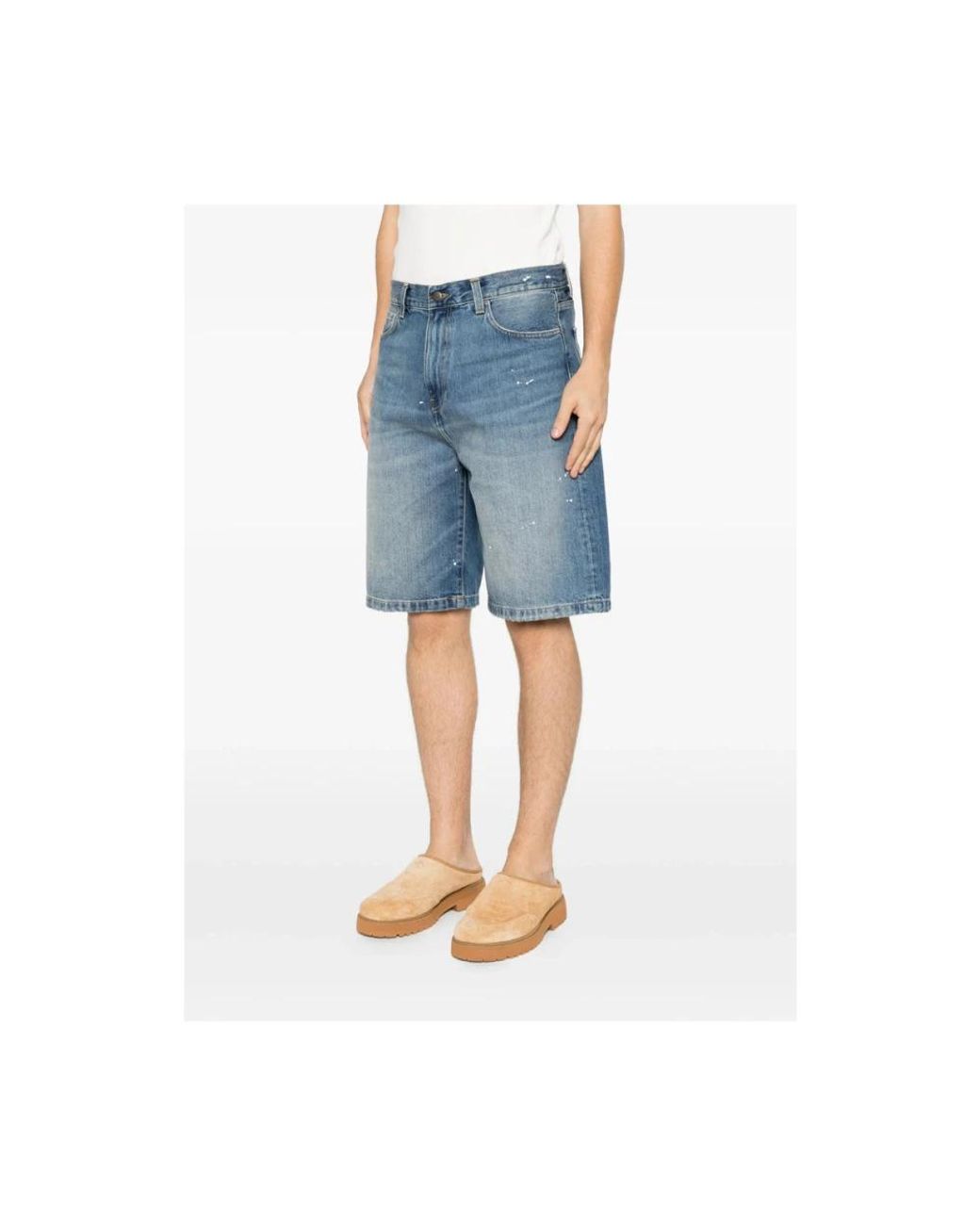 Carhartt Blue Denim Shorts for men