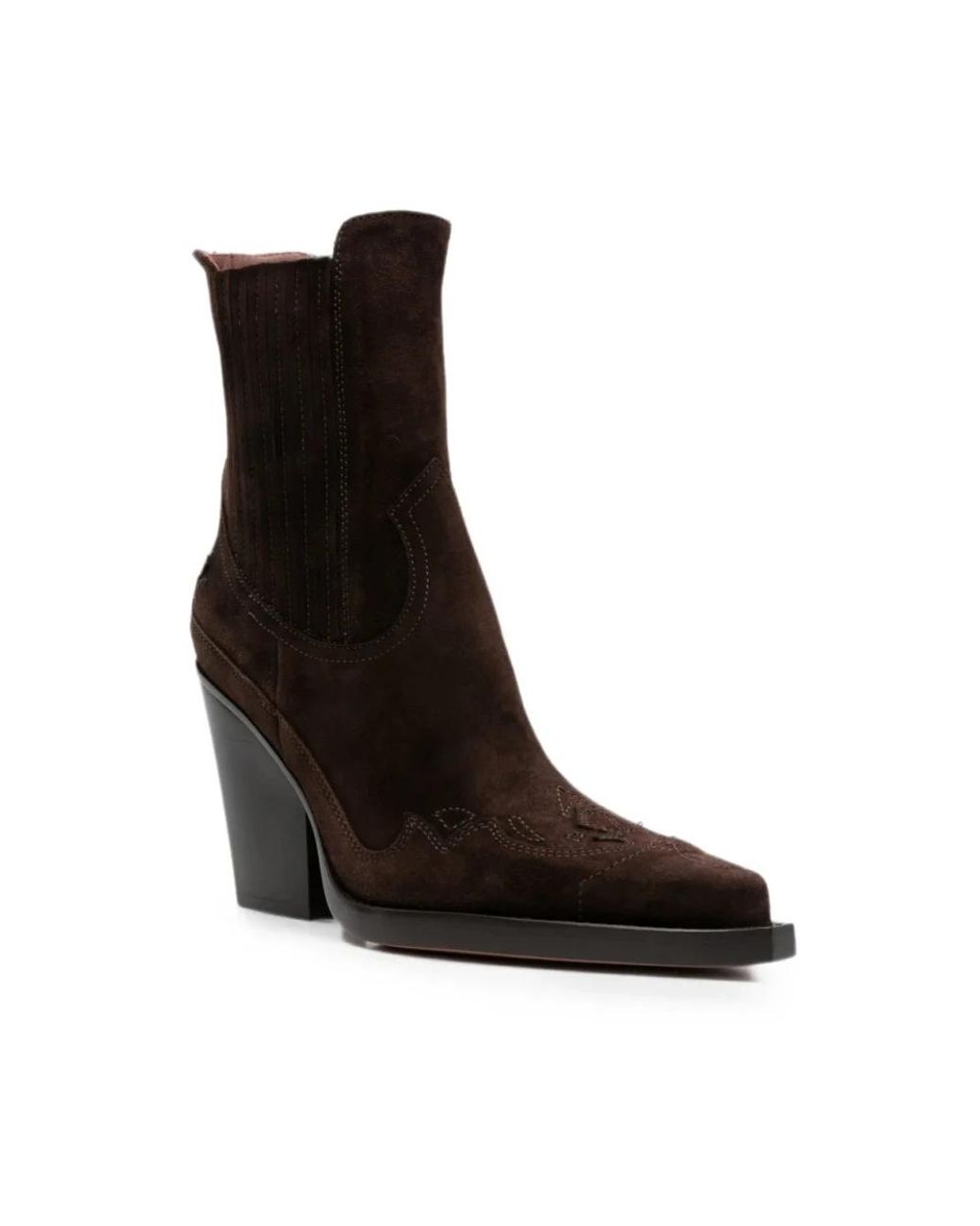 Paris Texas Black Cowboy & Biker Boots