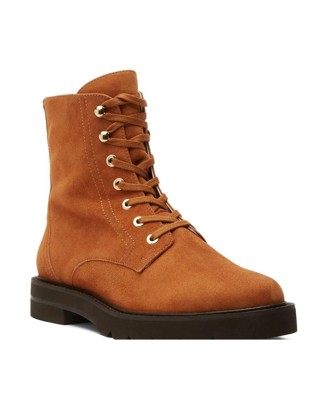 Stuart Weitzman Brown Lace-Up Boots