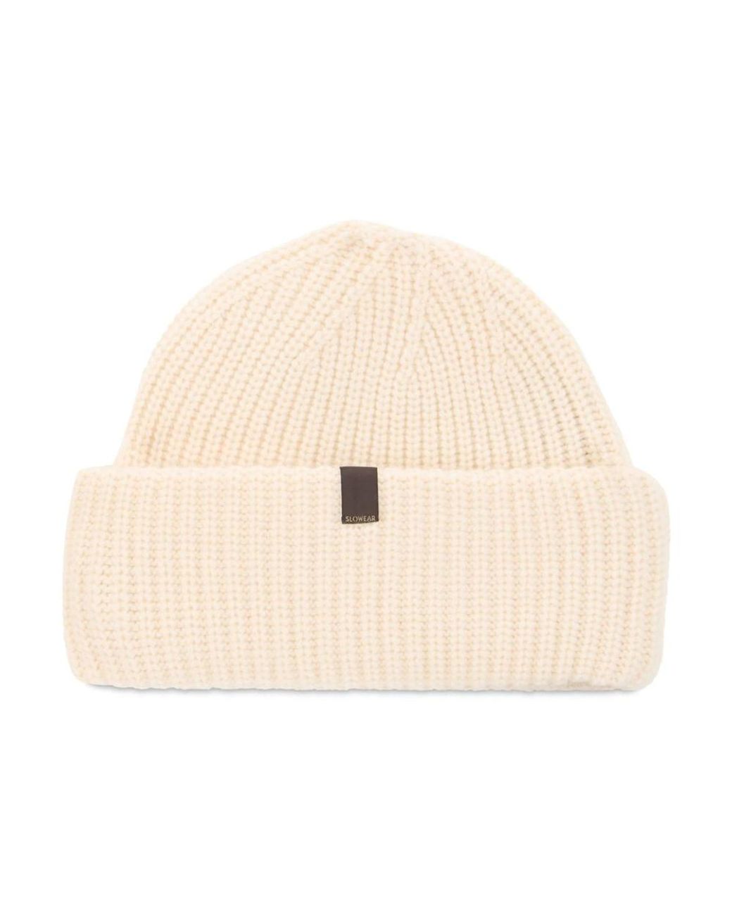 Slowear Rippstrick-Mütze in Natural für Herren