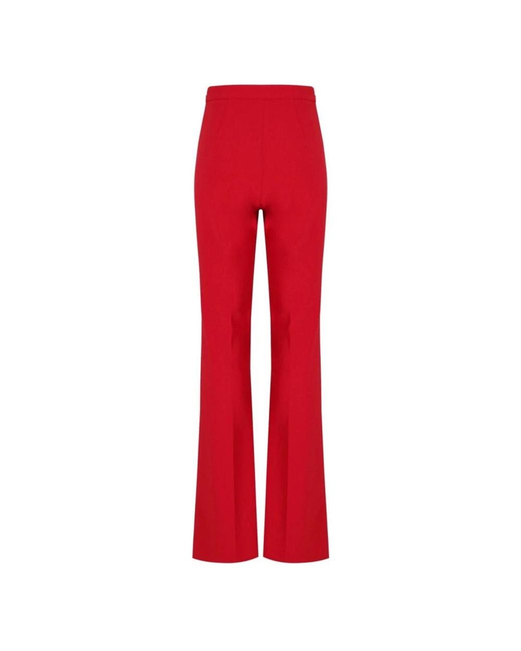 Elisabetta Franchi Red Wide Trousers