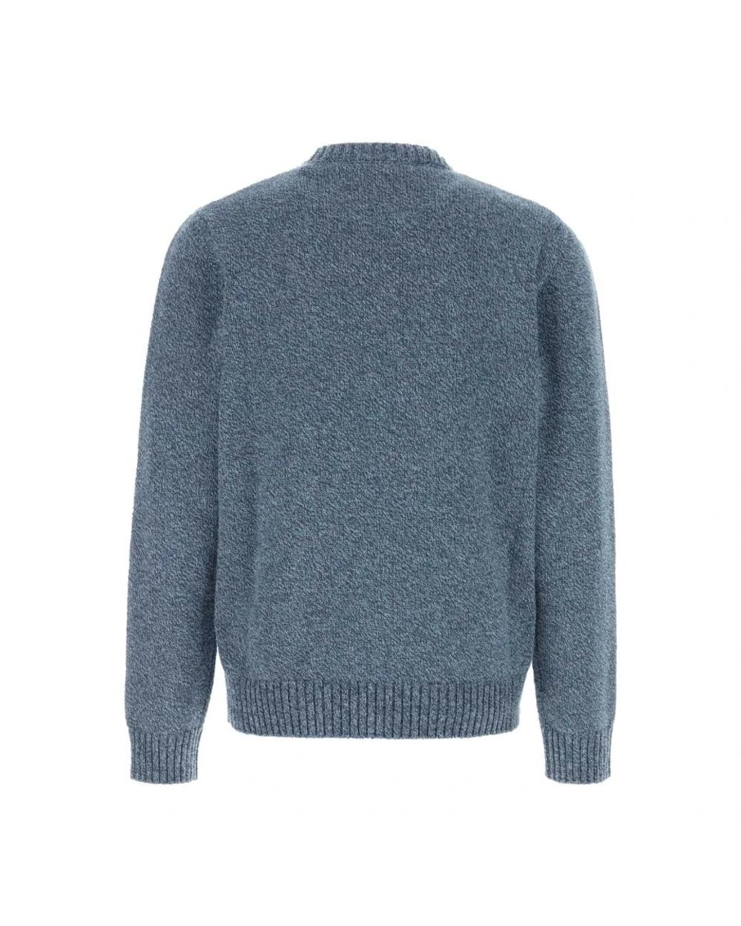 Valentino Garavani Blue Round-Neck Knitwear for men