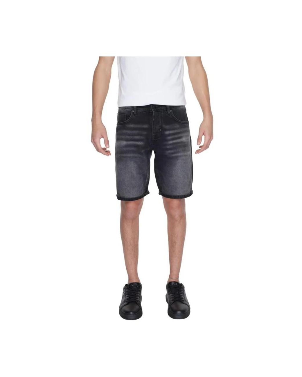 Antony Morato Blue Denim Shorts for men