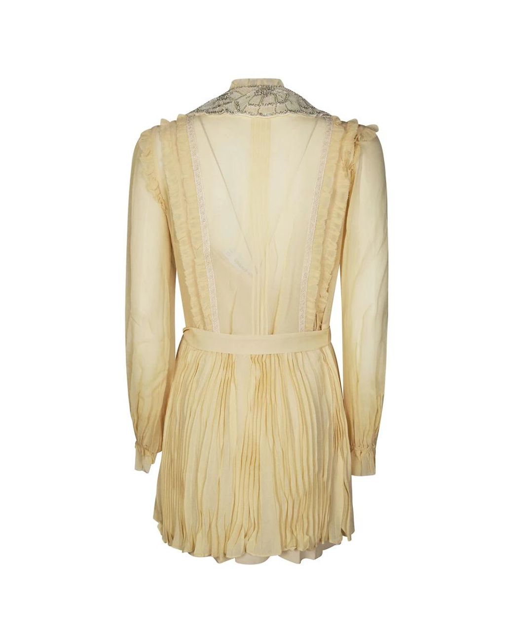 Self-Portrait Natural Short Dresses