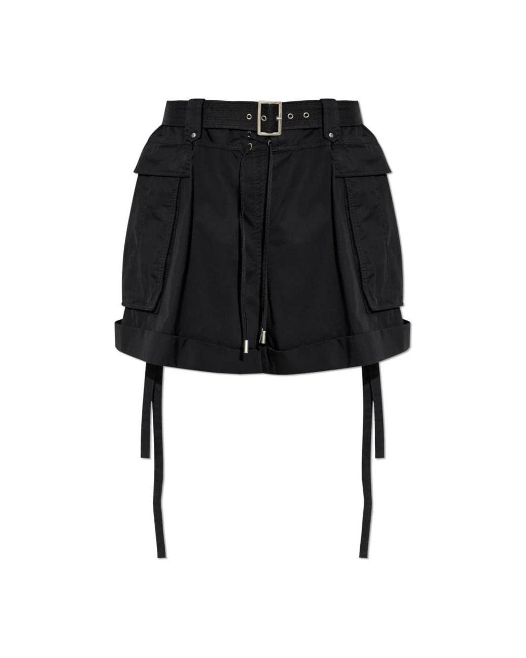 McQueen Black Casual Shorts