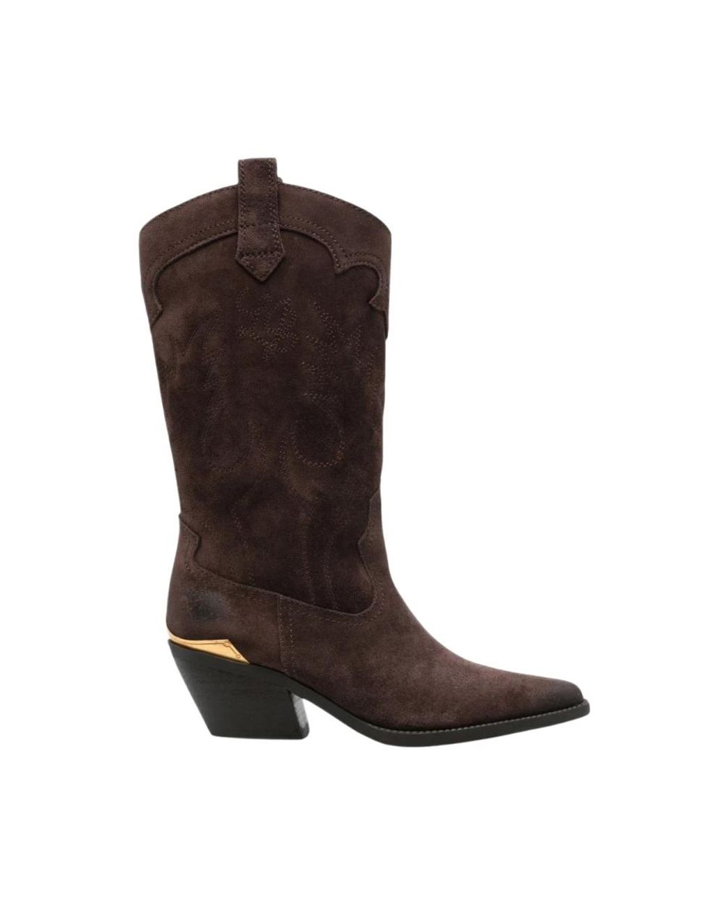 Liu Jo Brown Cowboy & Biker Boots