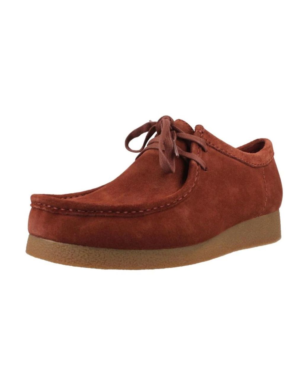 Clarks Red Laced Shoes for men