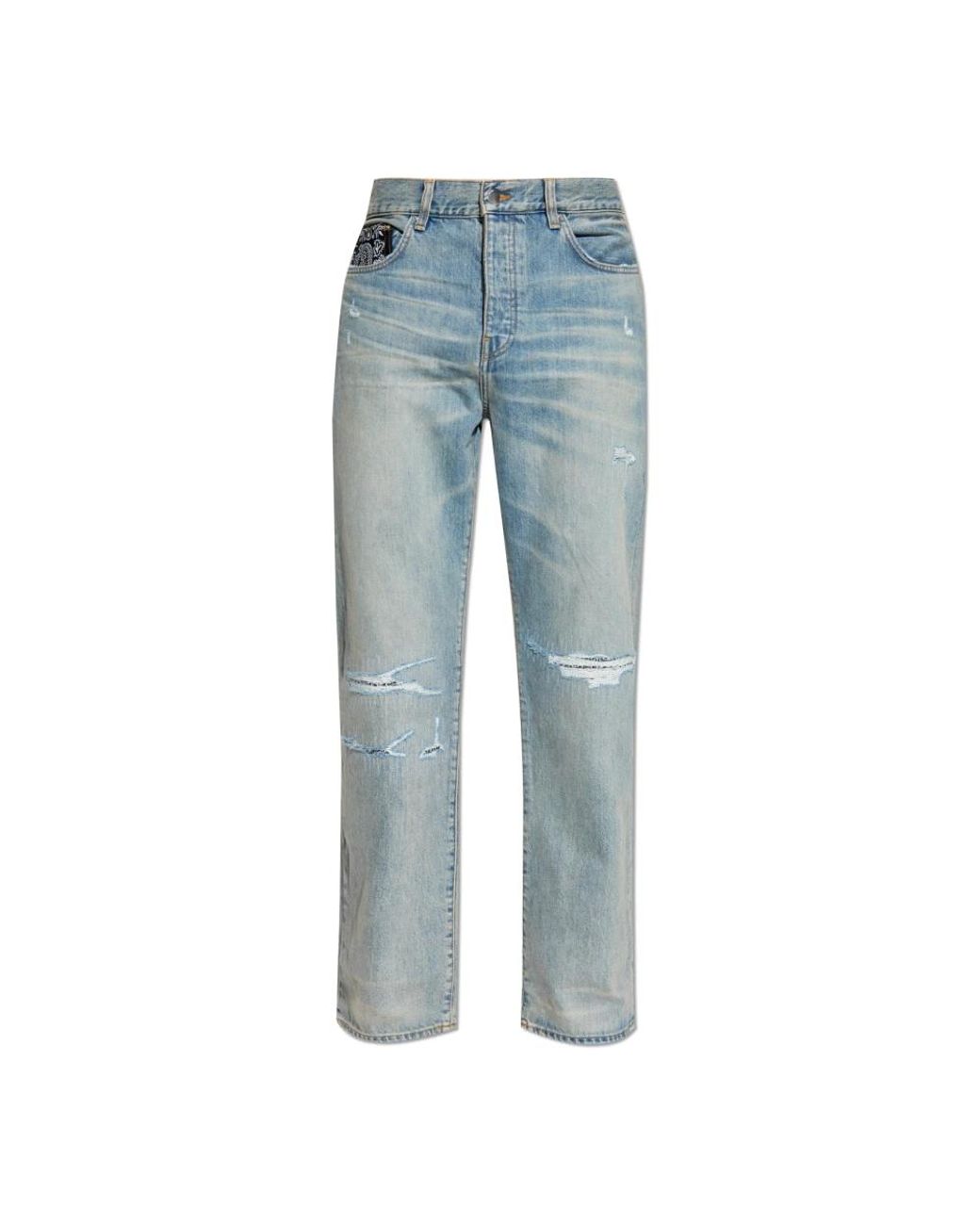 Amiri Blue Straight Fit Jeans for men