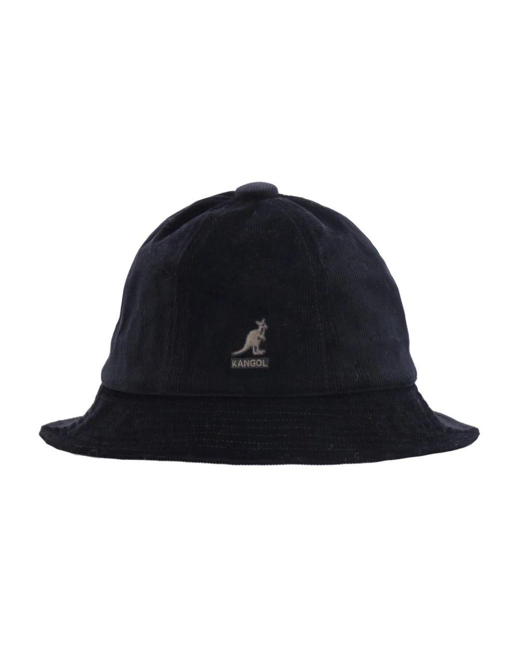 Kangol Accessoires ,Zwart ,Katoen Casual Zwarte Fluwelen Bucket Hoed in het Blue voor heren