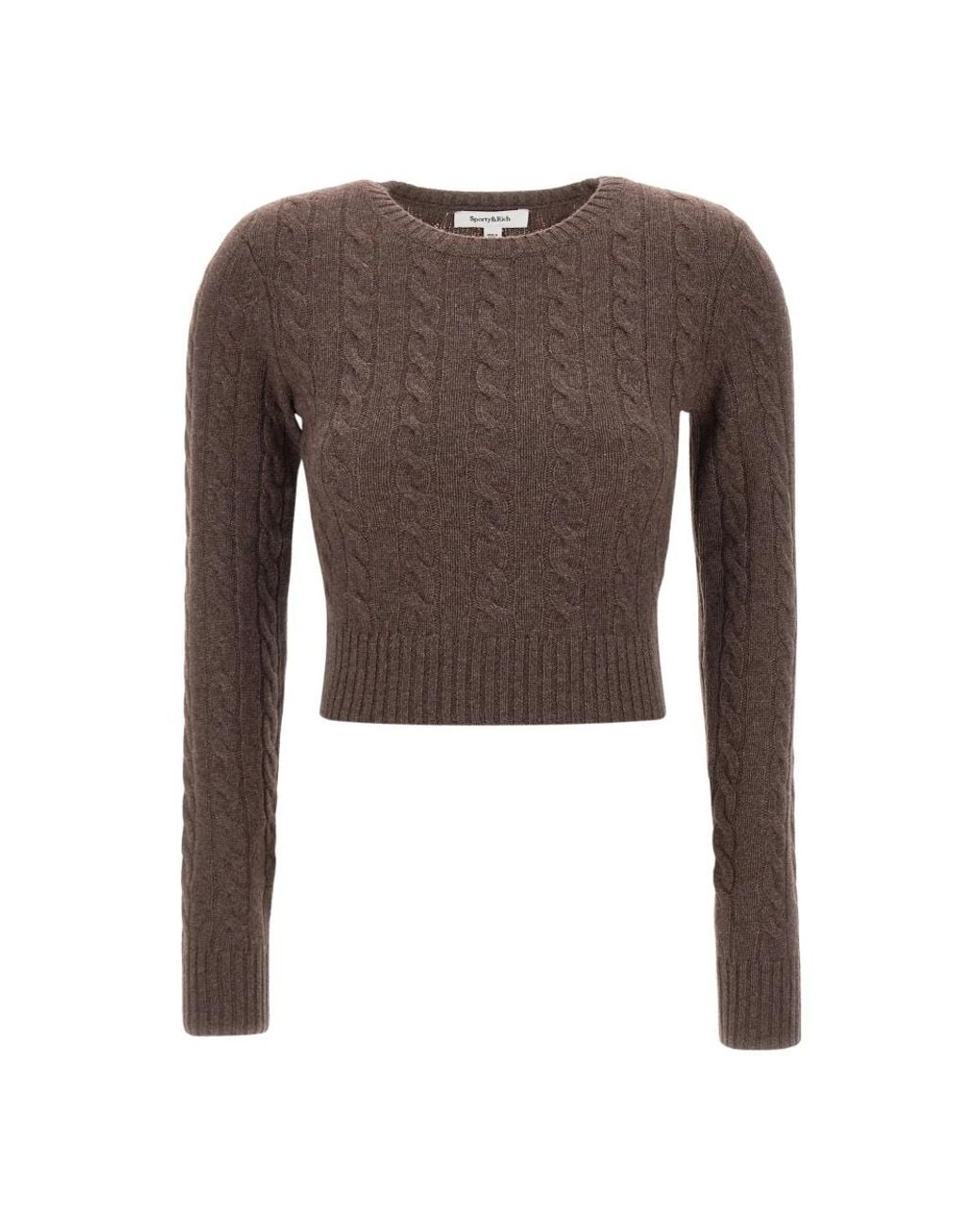 Sporty & Rich Brown Round-Neck Knitwear