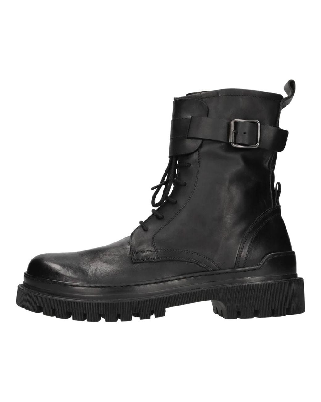 Hundred 100 Black Lace-Up Boots for men