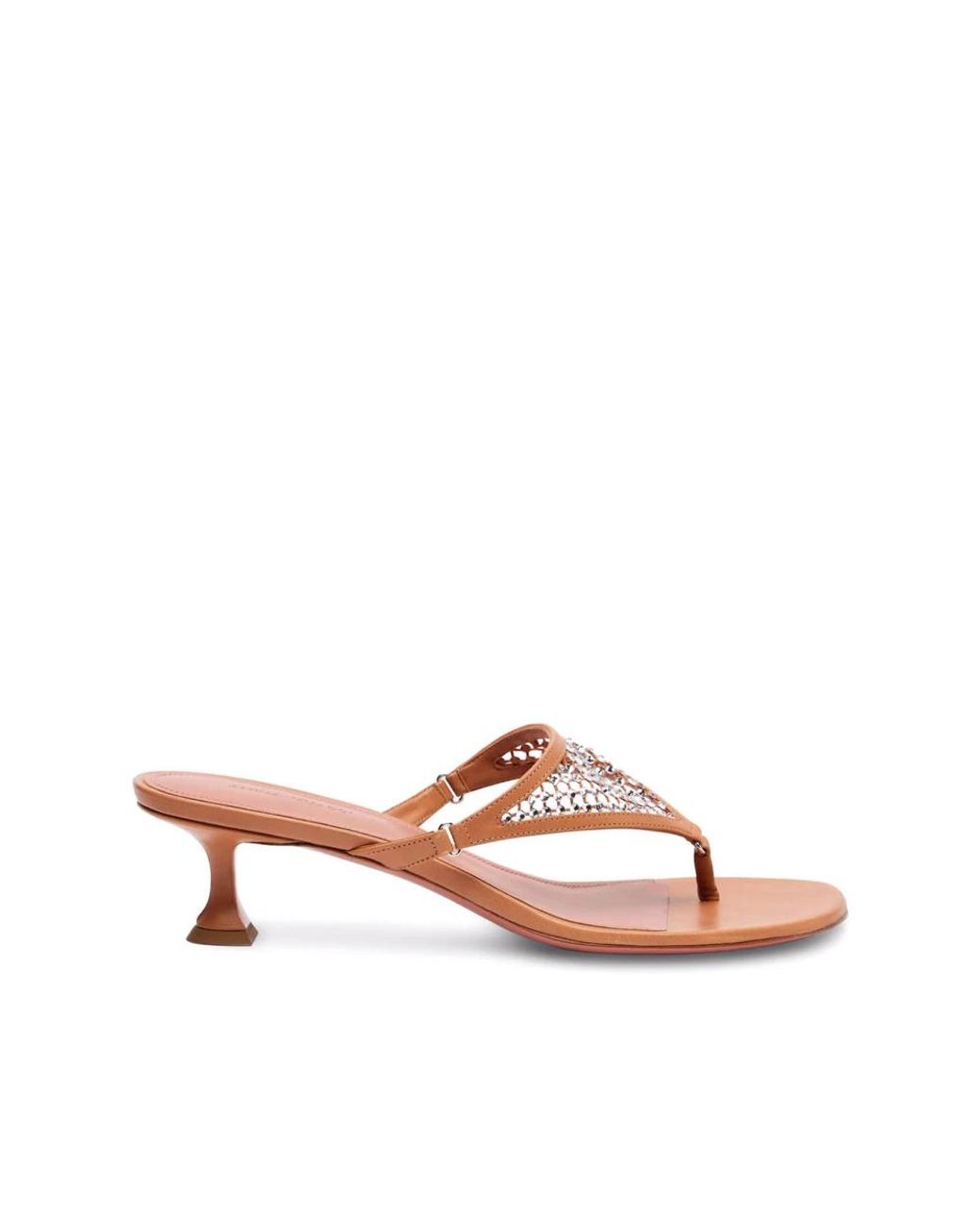 AMINA MUADDI Pink Heeled Mules
