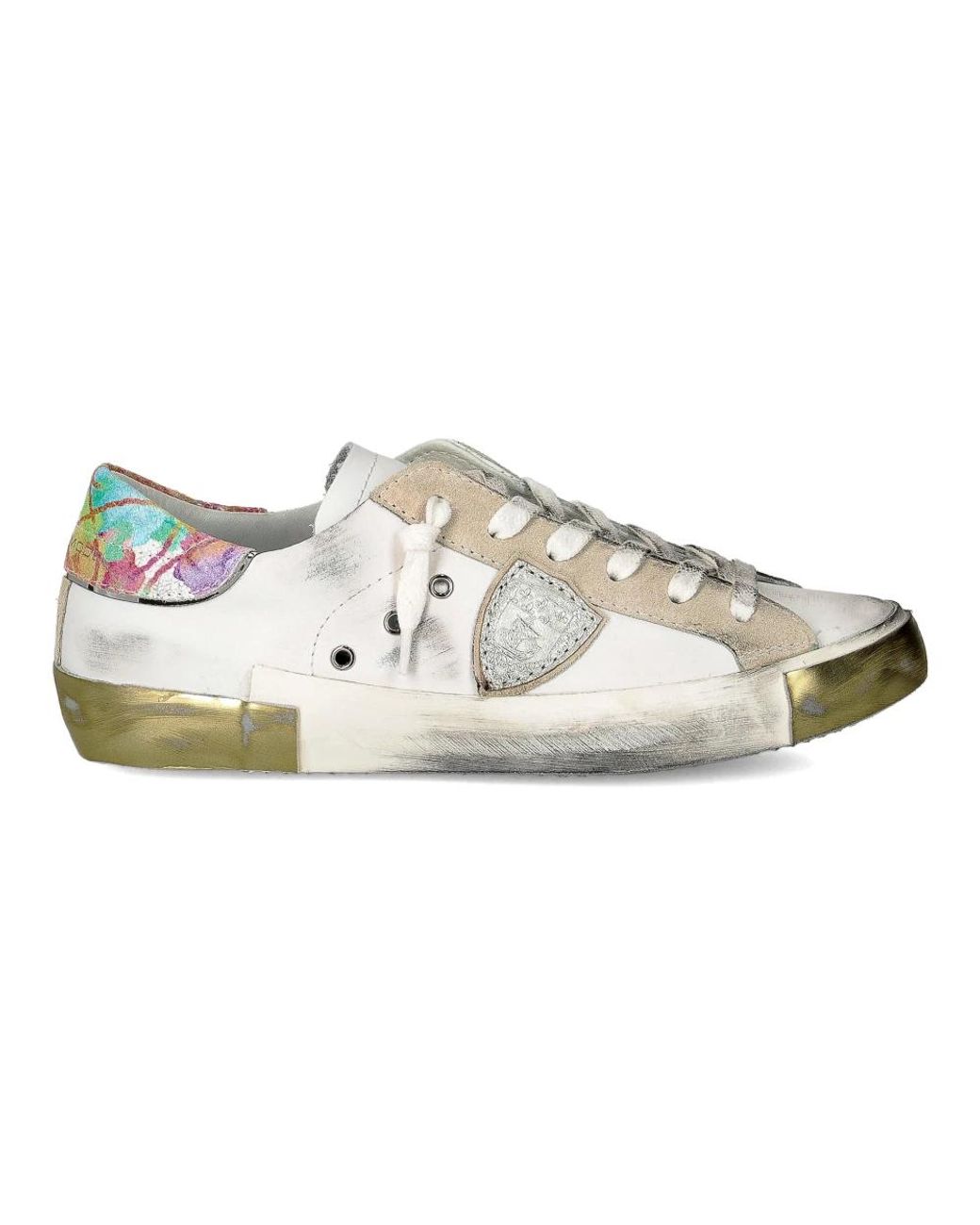 Philippe Model Schoenen ,Veelkleurig ,Katoen Sneakers Prsx Tennis in het Multicolor