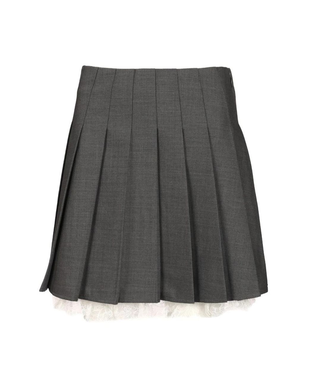 Self-Portrait Gray Short Skirts