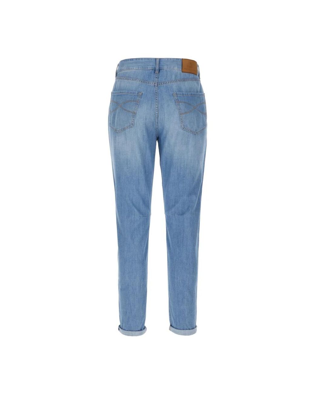 Brunello Cucinelli Blue Slim Fit Jeans for men