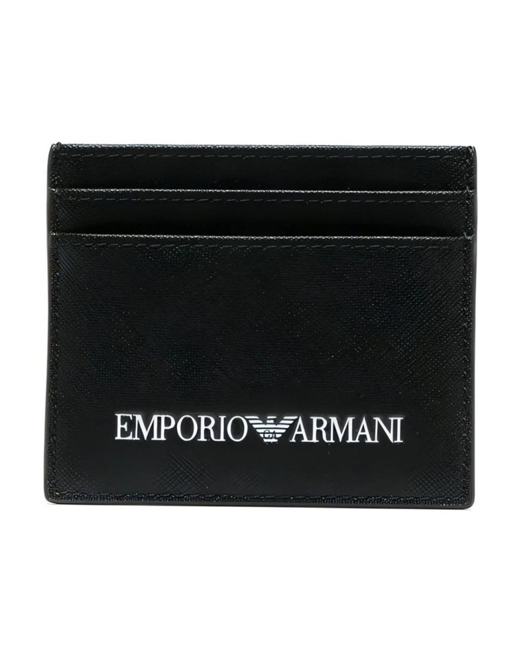 Emporio Armani Portefeuilles in het Zwart voor heren | Lyst BE