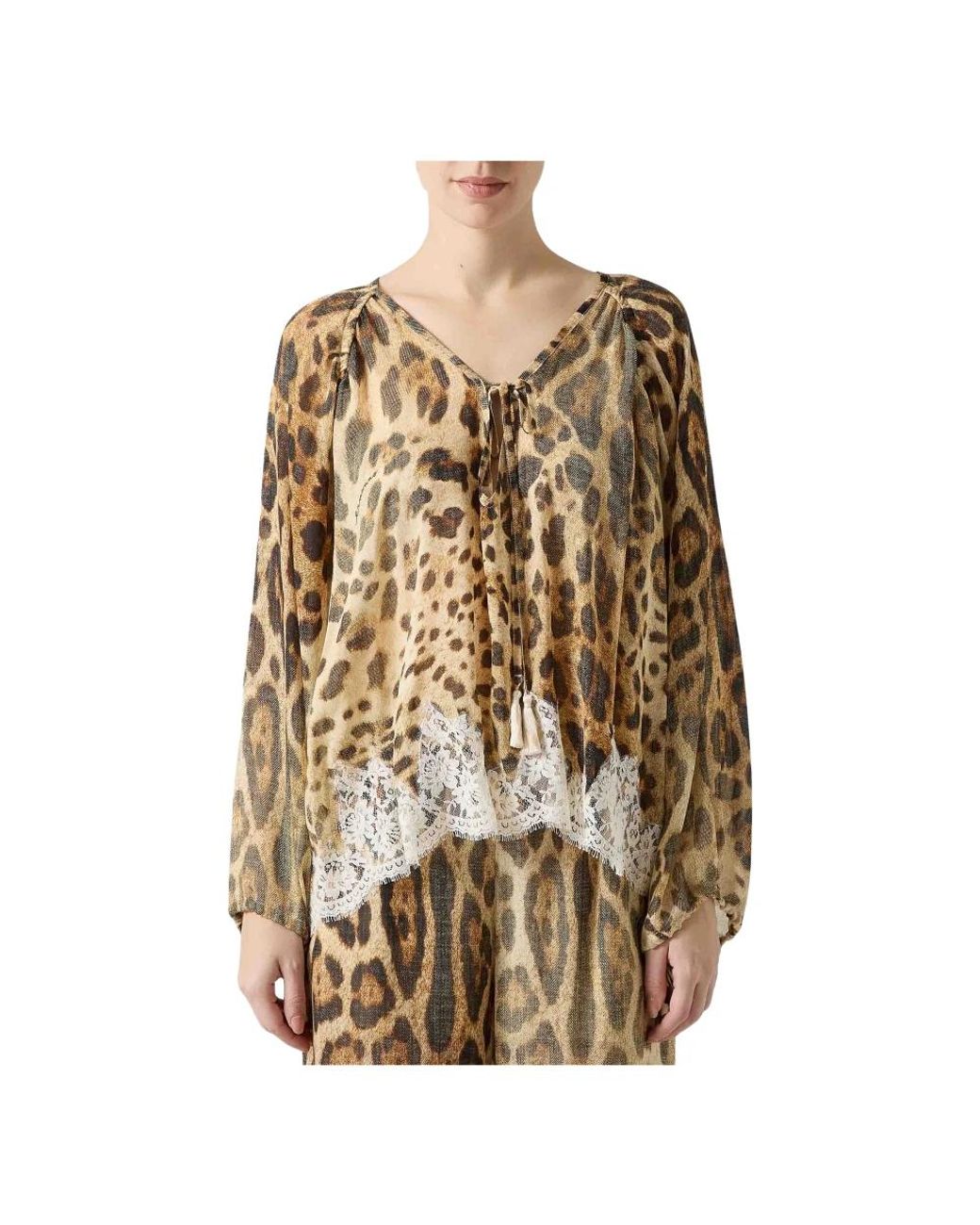 Ermanno Scervino Brown Blouses
