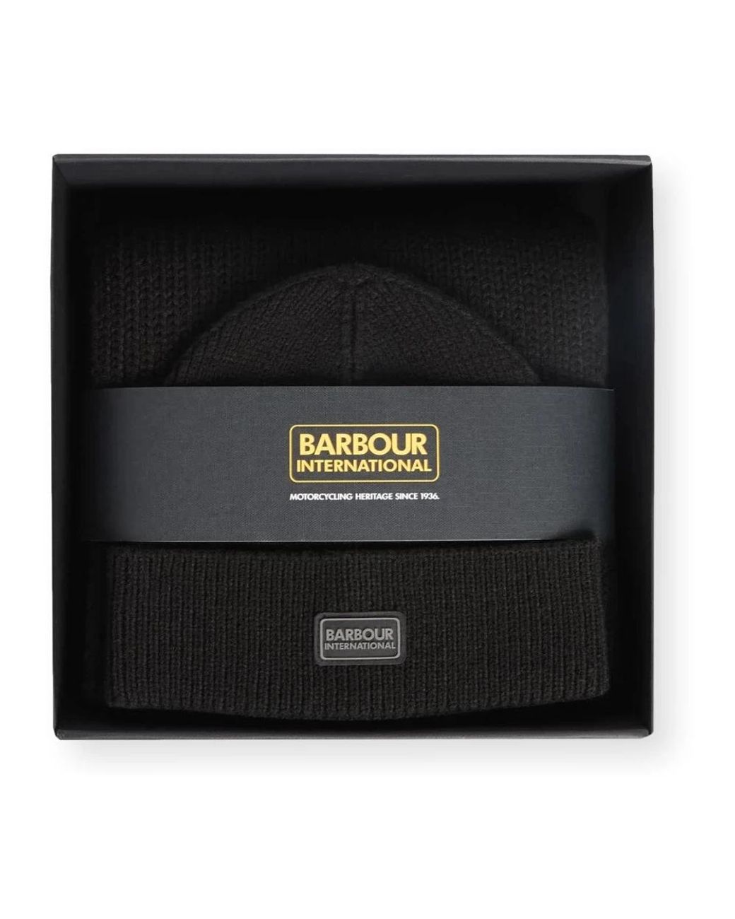 Barbour Black Winter Scarves for men