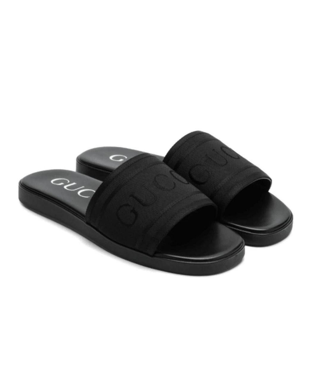 Gucci Black Sliders for men